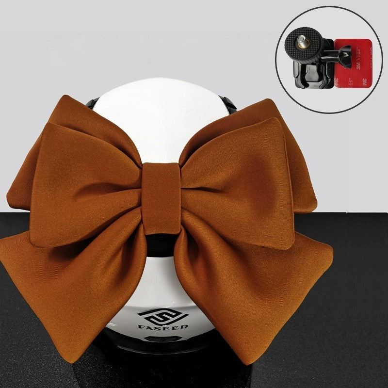 Double Bow Ribbon Helmet Accessory