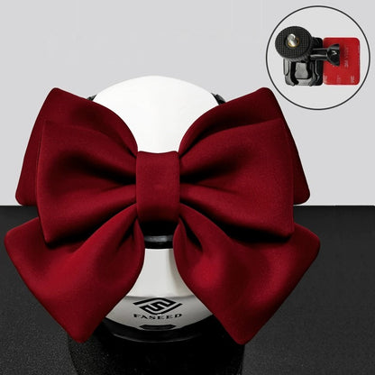 Double Bow Ribbon Helmet Accessory