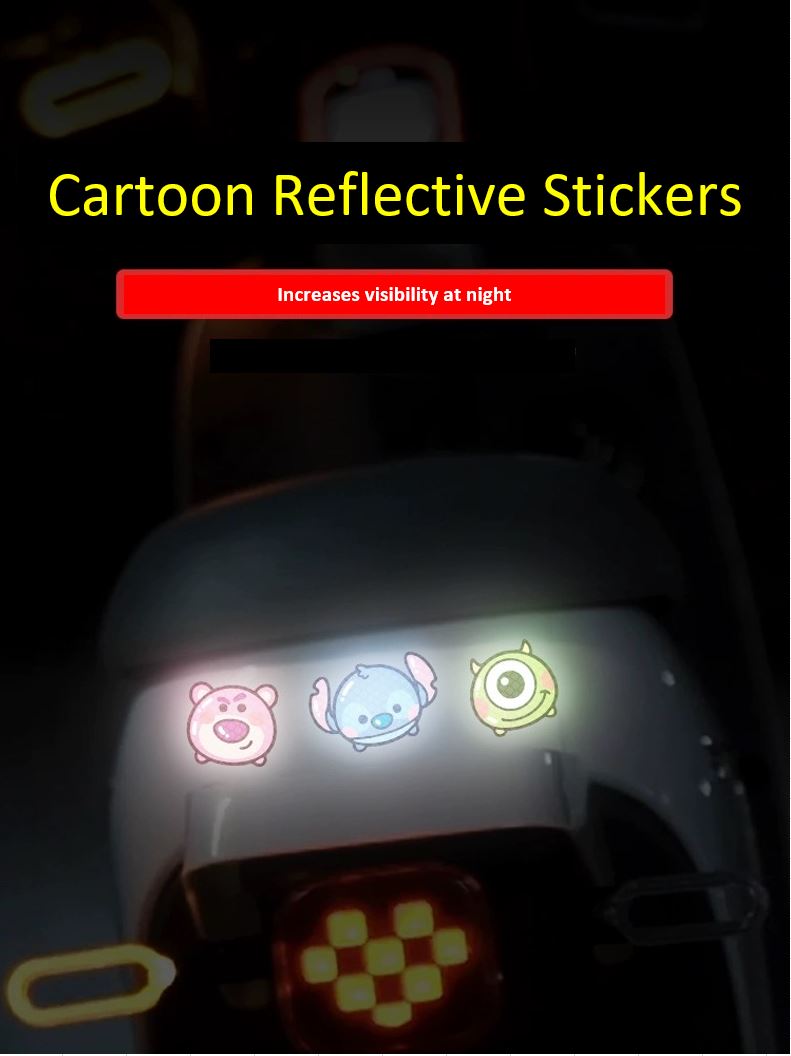 Cute Cartoon Reflective Stickers