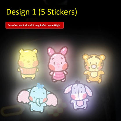 Cute Cartoon Reflective Stickers