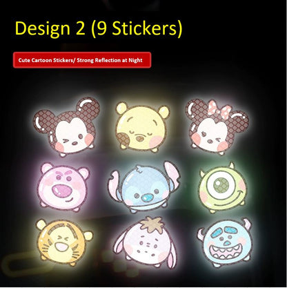 Cute Cartoon Reflective Stickers