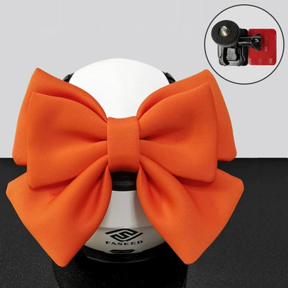 Double Bow Ribbon Helmet Accessory