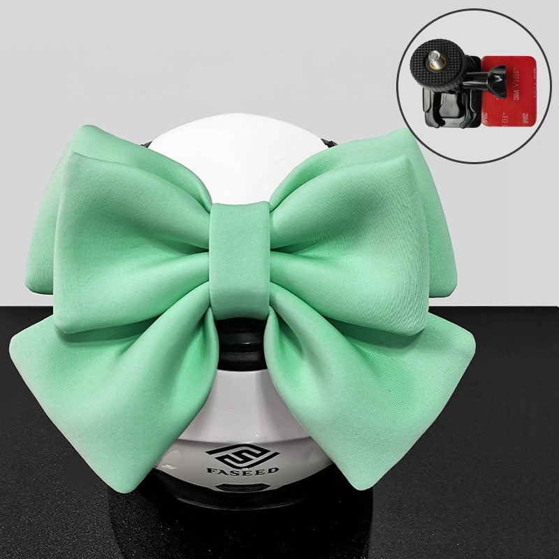 Double Bow Ribbon Helmet Accessory