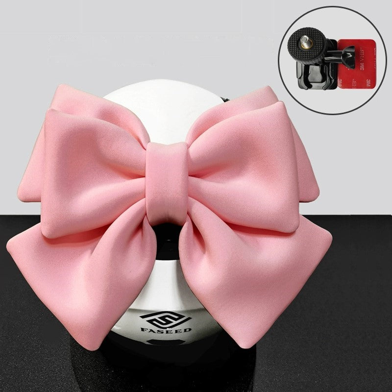 Double Bow Ribbon Helmet Accessory