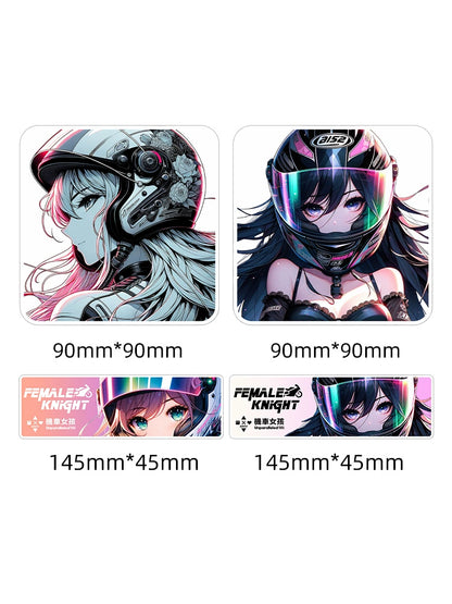 Biker Girl Stickers