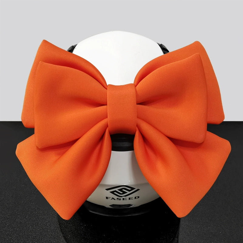 Double Bow Ribbon Helmet Accessory