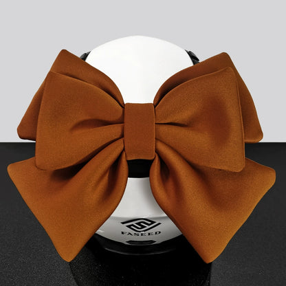 Double Bow Ribbon Helmet Accessory