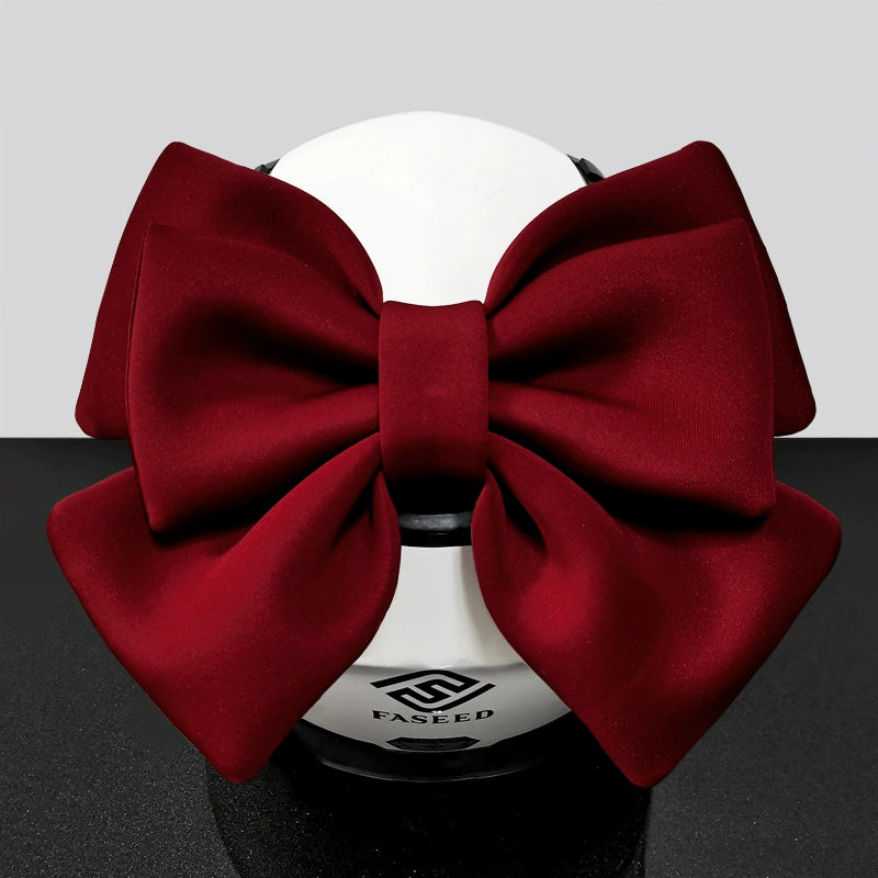 Double Bow Ribbon Helmet Accessory