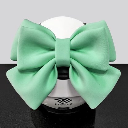 Double Bow Ribbon Helmet Accessory