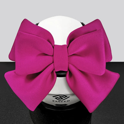 Double Bow Ribbon Helmet Accessory