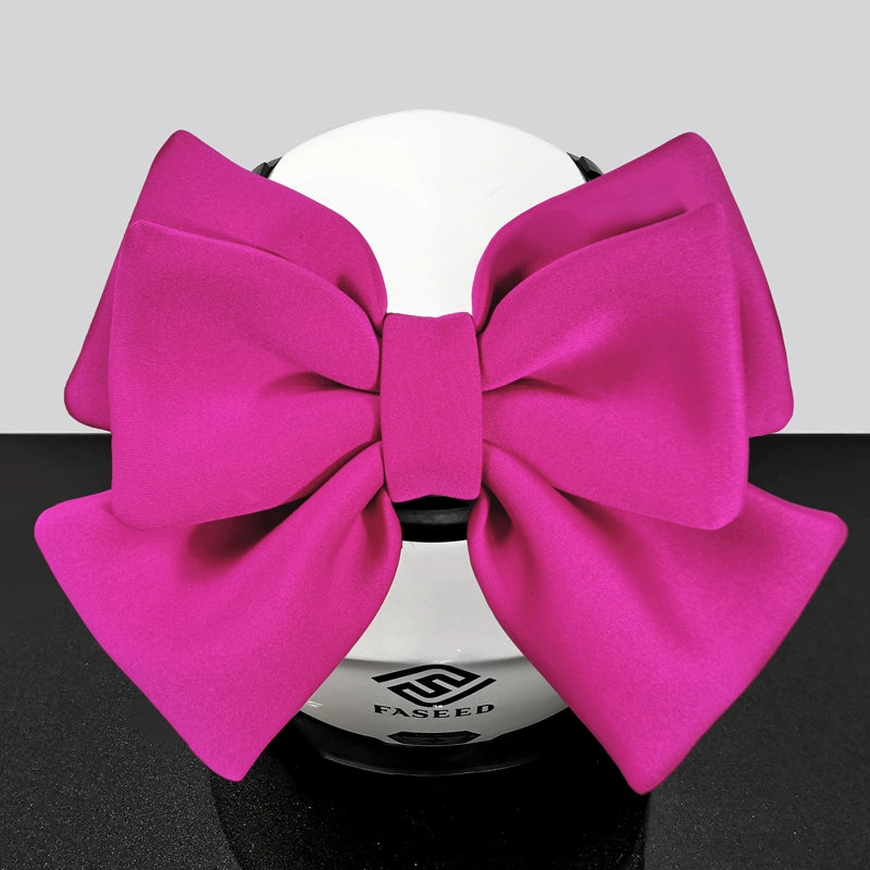 Double Bow Ribbon Helmet Accessory