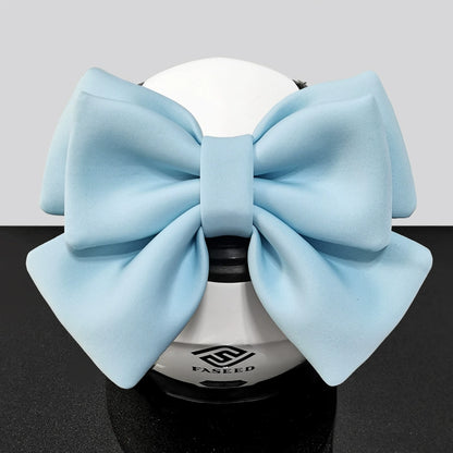 Double Bow Ribbon Helmet Accessory