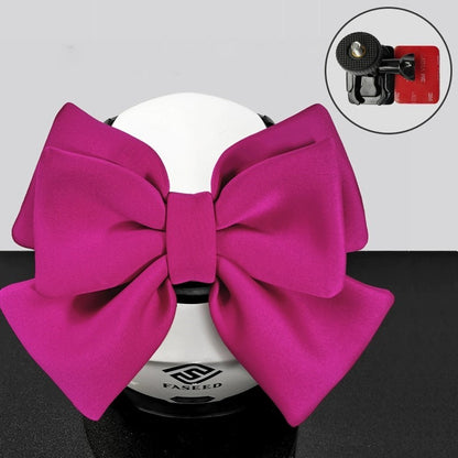 Double Bow Ribbon Helmet Accessory