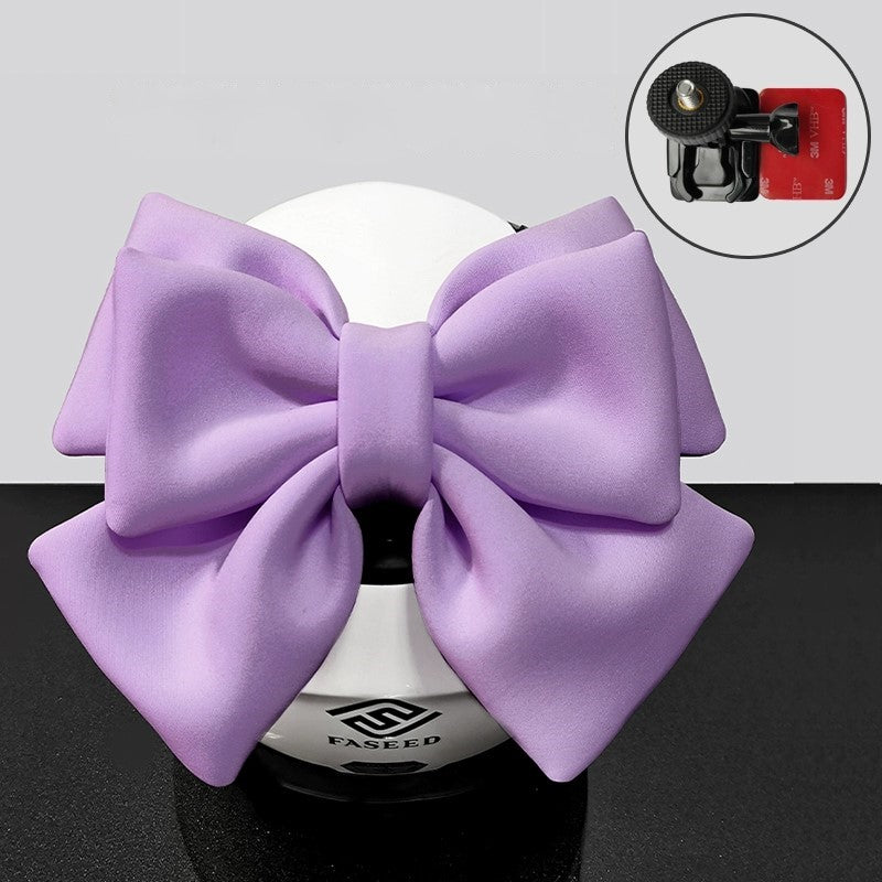 Double Bow Ribbon Helmet Accessory